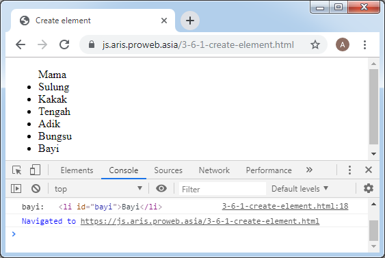 create-element-dengan-javascript-pt-proweb-indonesia