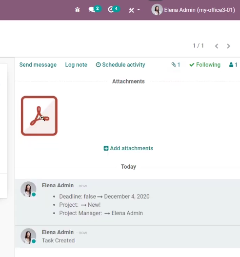 Create Task Dari Document Pada Odoo Pt Proweb Indonesia 0495